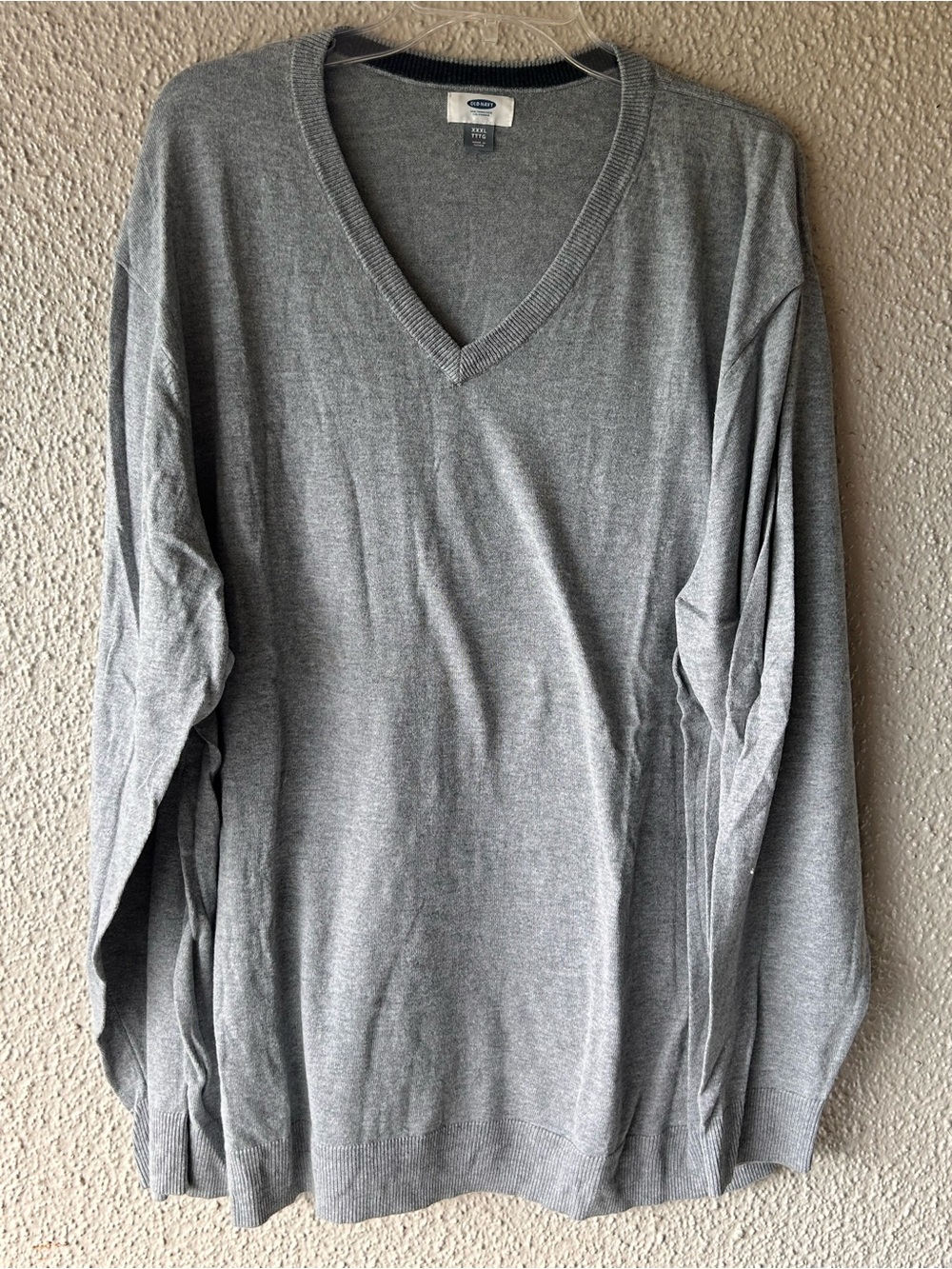 Old navy Men's Classic V-Neck Sweater - Gray XXL NWOT